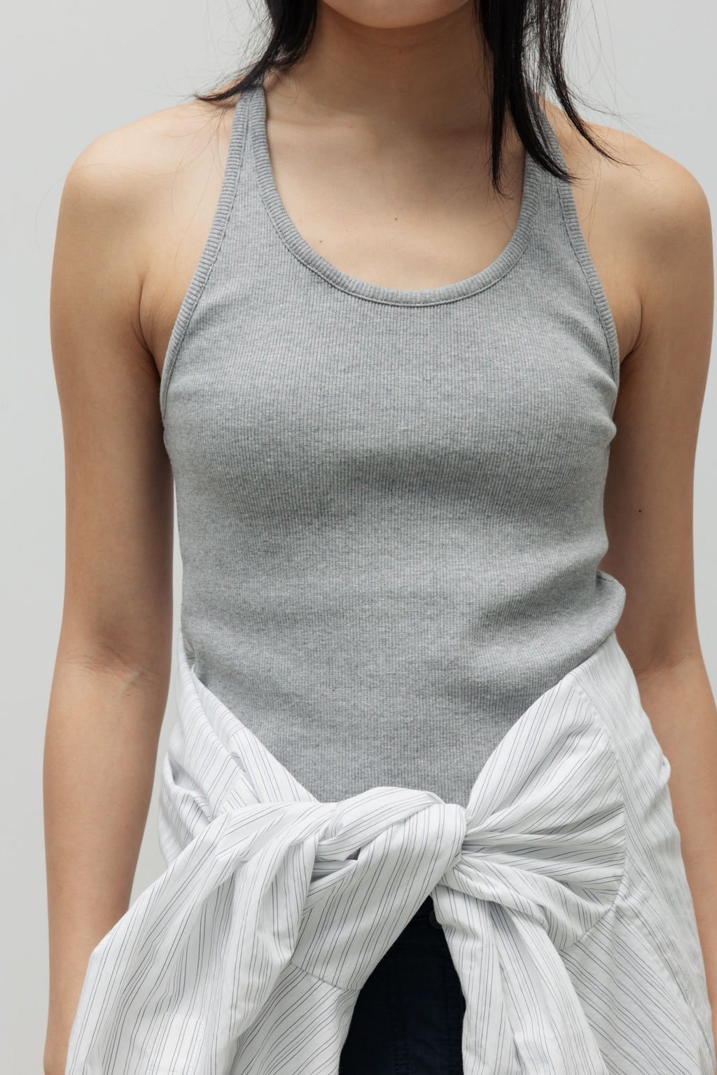 NCSSRY Essential Halter Top (Melange Grey)