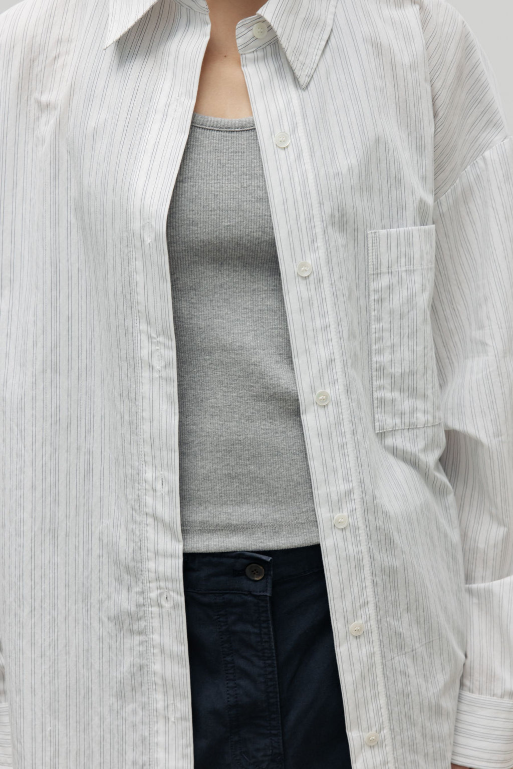 NCSSRY Essential Halter Top (Melange Grey)