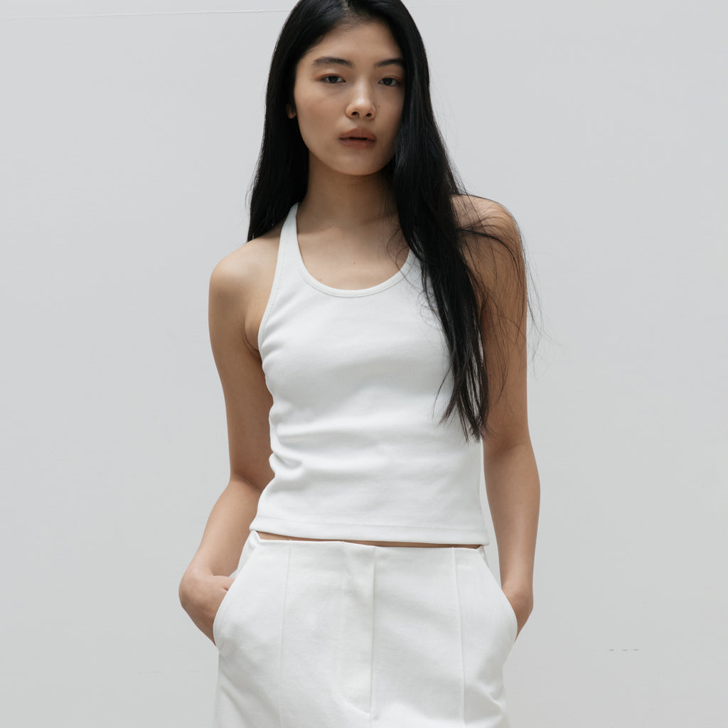 NCSSRY Essential Halter Top (White)