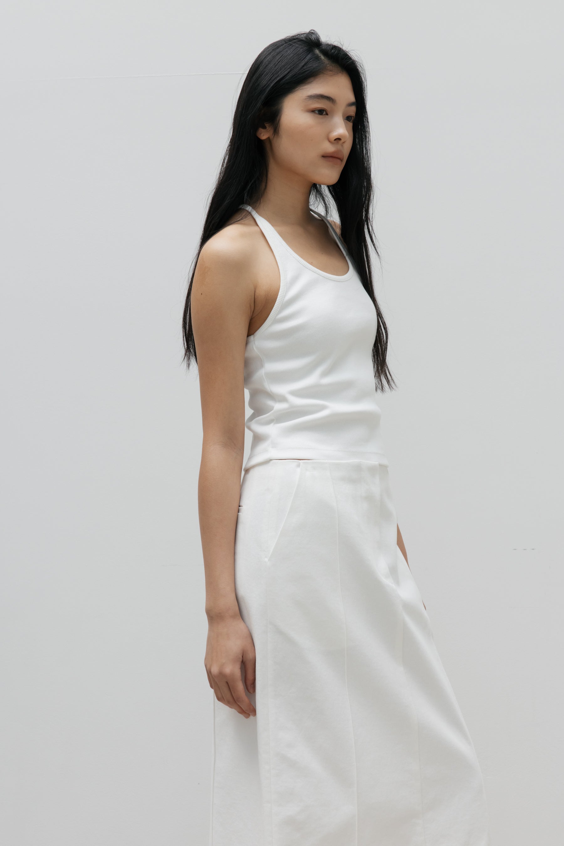 NCSSRY Essential Halter Top (White)