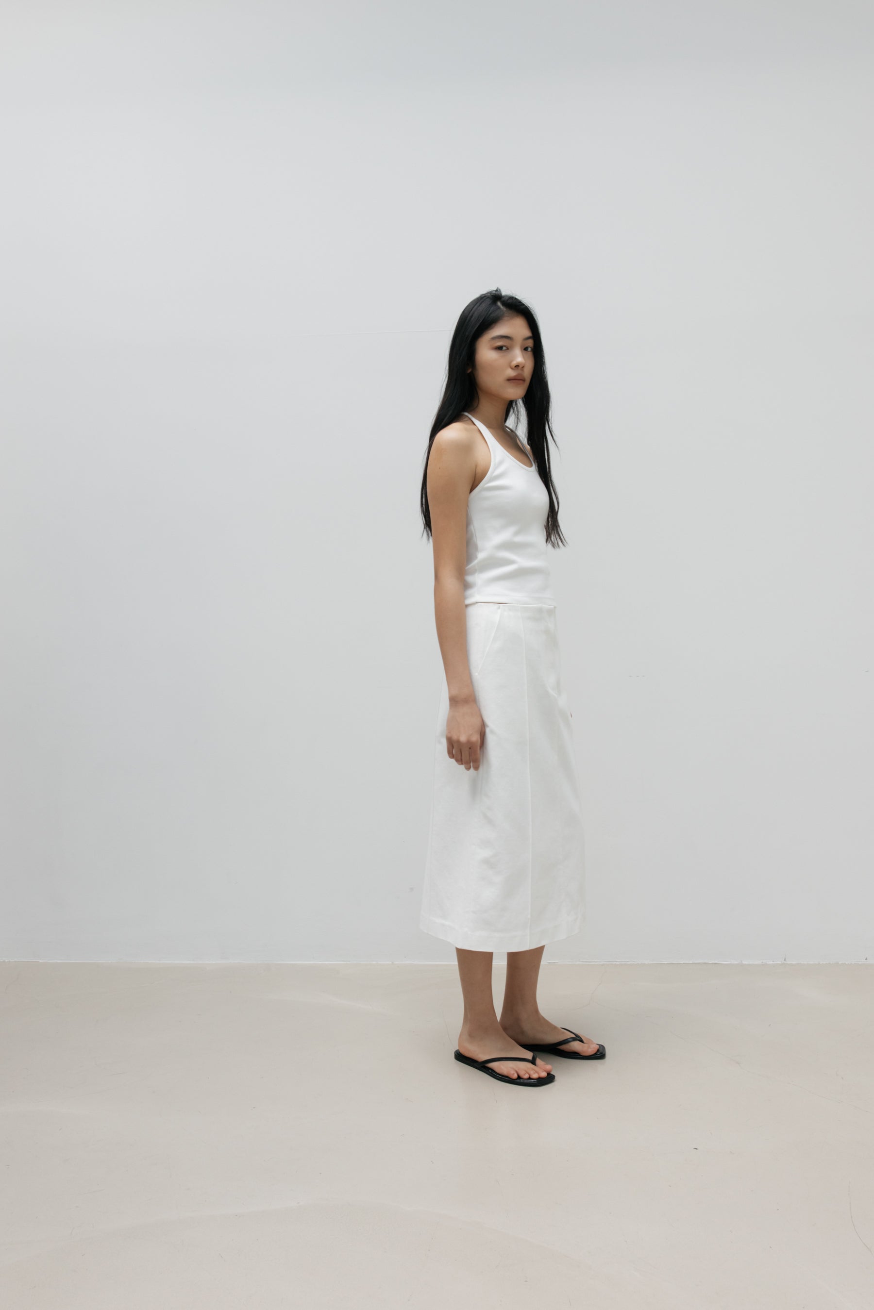 NCSSRY Essential Halter Top (White)