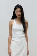 NCSSRY Essential Halter Top (White)