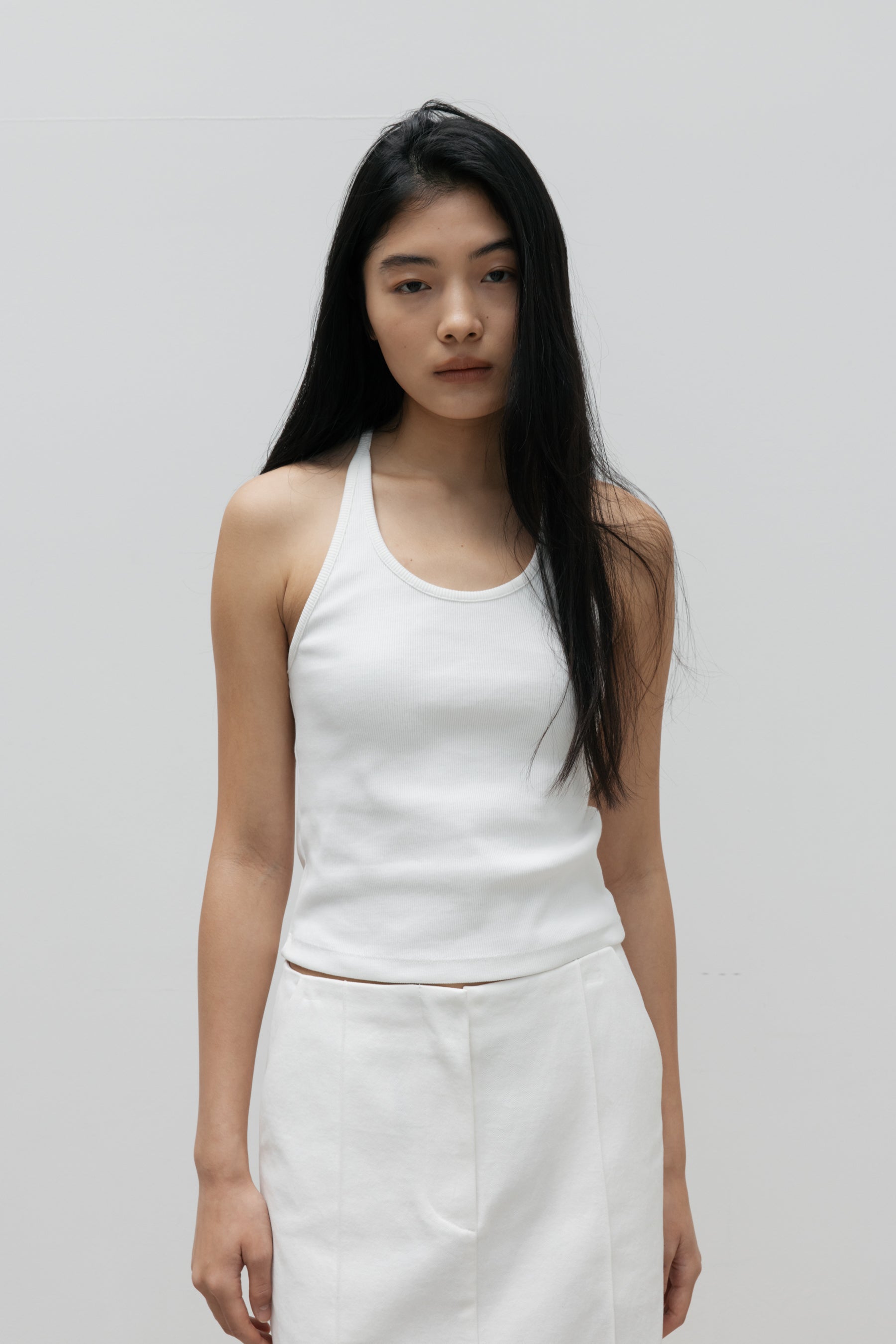 NCSSRY Essential Halter Top (White)