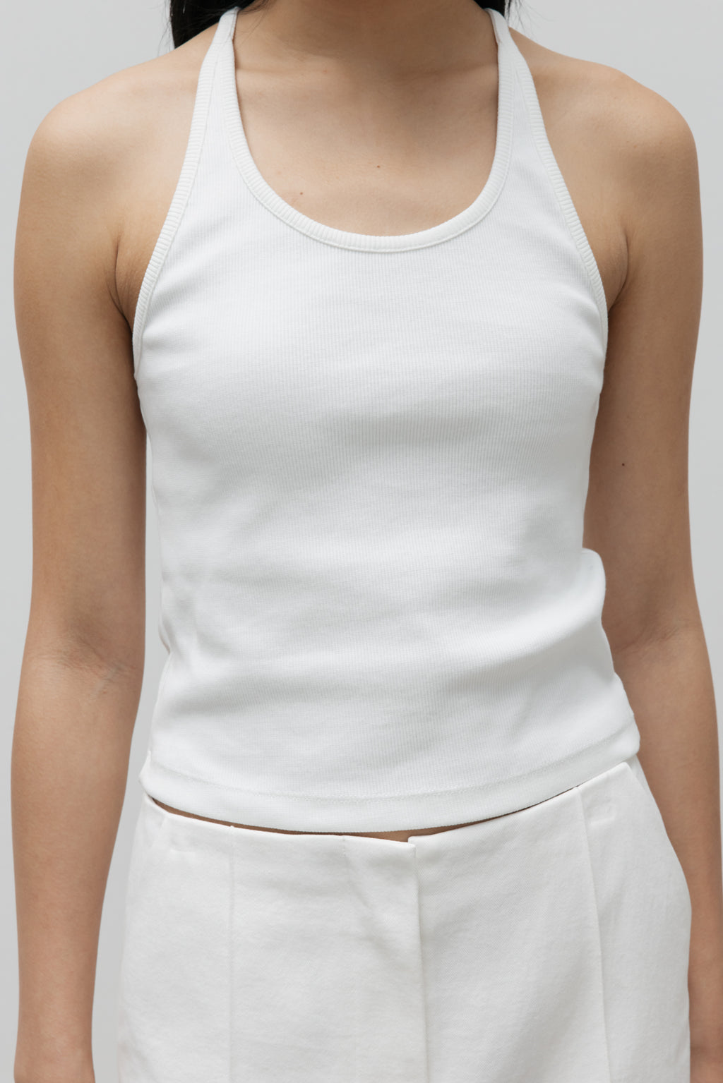 NCSSRY Essential Halter Top (White)