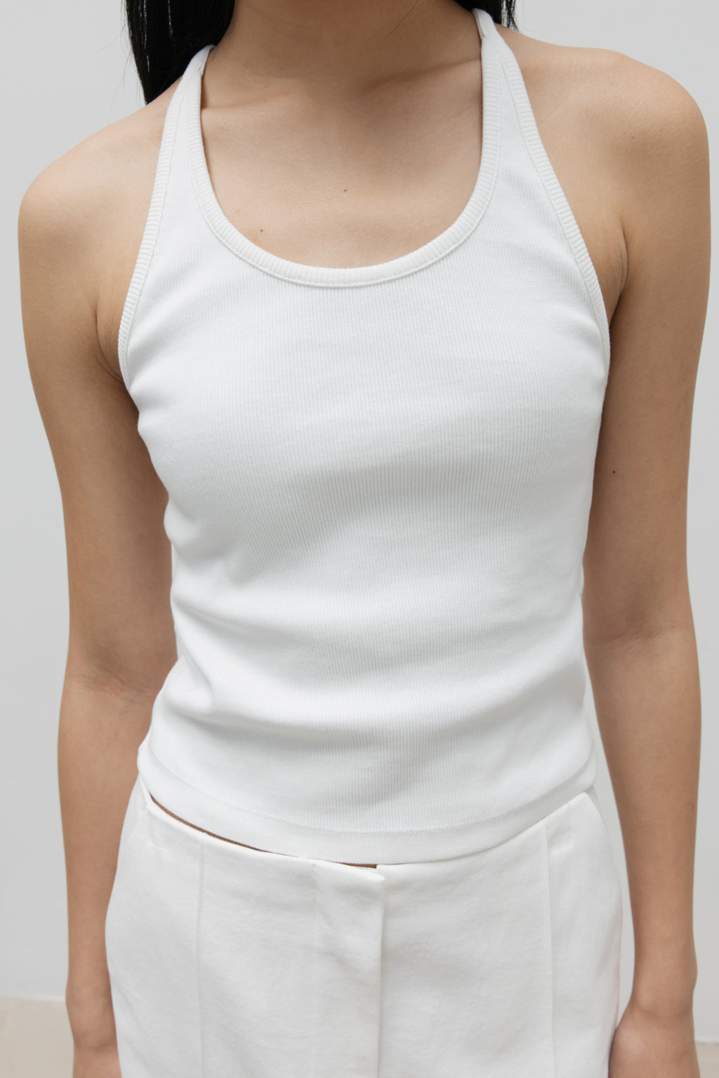 NCSSRY Essential Halter Top (White)