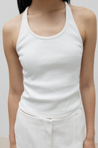 NCSSRY Essential Halter Top (White)