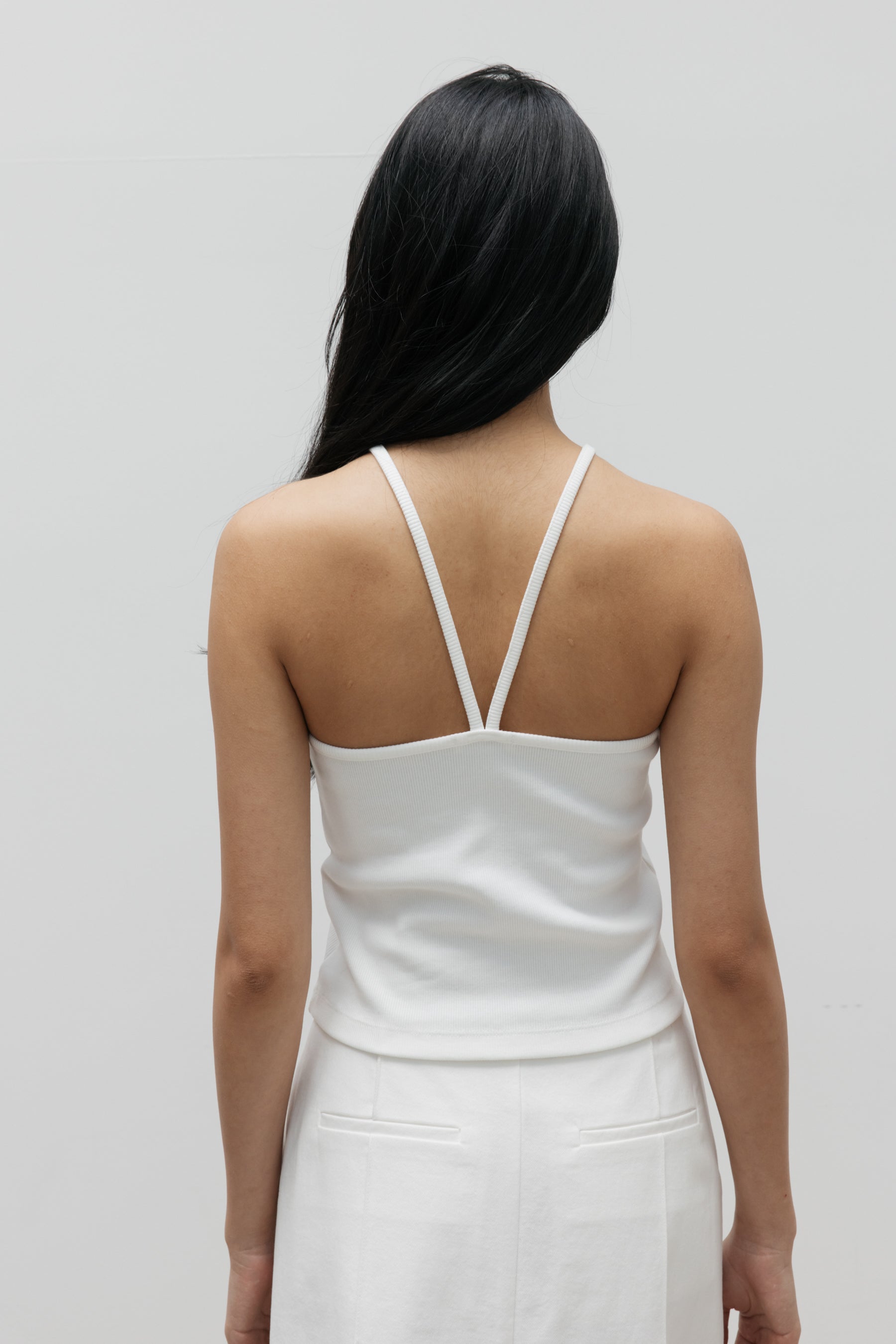 NCSSRY Essential Halter Top (White)