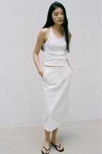 NCSSRY Essential Halter Top (White)