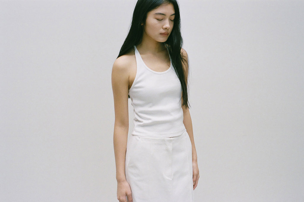 NCSSRY Essential Halter Top (White)