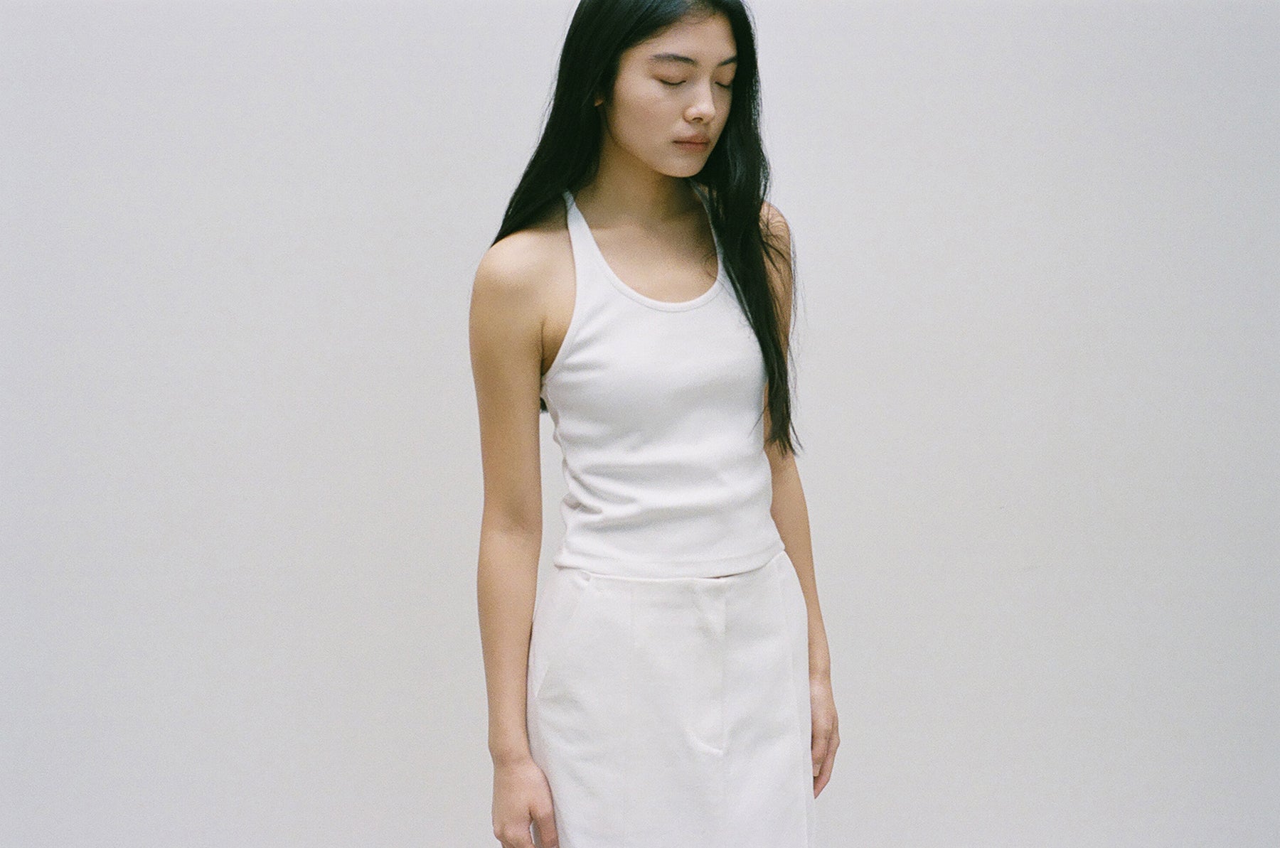 NCSSRY Essential Halter Top (White)