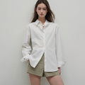 PREP FOR THE [2nd] Refined stripe shirt (white)