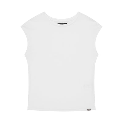 038 CAP SLEEVE T-SHIRT WHITE