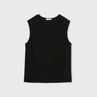Essential V-Neck Sleeveless (Black)