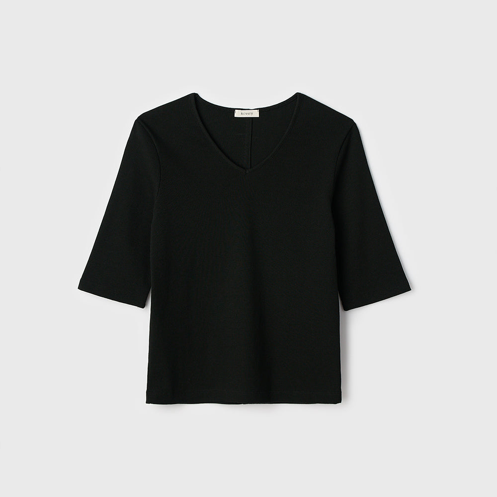 NCSSRY Essential V-Neck Top (Black)