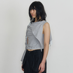 ODLYWORKSHOP Braided Cape Tank, Heather