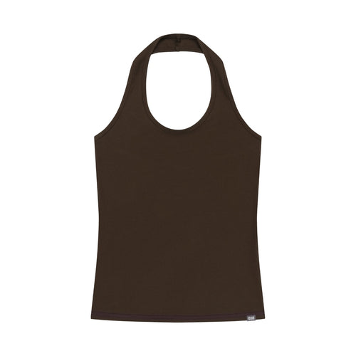 COYSEIO 038 038 HALTER NECK SLEEVELESS BROWN