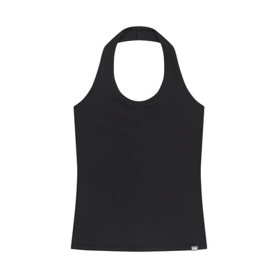038 HALTER NECK SLEEVELESS BLACK