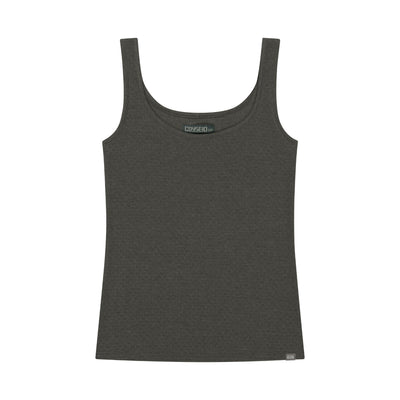 038 MINI WAFFLE RELAXED SLEEVELESS CHARCOAL