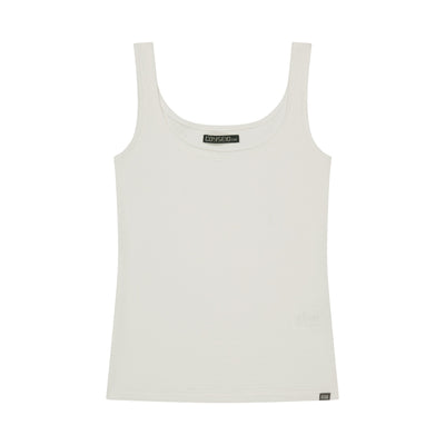 038 MINI WAFFLE RELAXED SLEEVELESS WHITE
