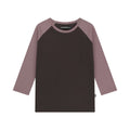 COYSEIO 038 038 COLOR MIXED RAGLAN CAPRI LONG SLEEVE CHARCOAL