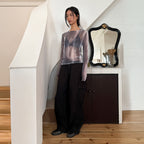 DIAGONAL [2nd] SMUDGED SEE THROUGH TOP (grey)