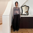 DIAGONAL [2nd] SMUDGED SEE THROUGH TOP (grey)