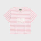MARITHÉ+FRANҪOIS GIRBAUD W CLASSIC LOGO CROP TEE pink