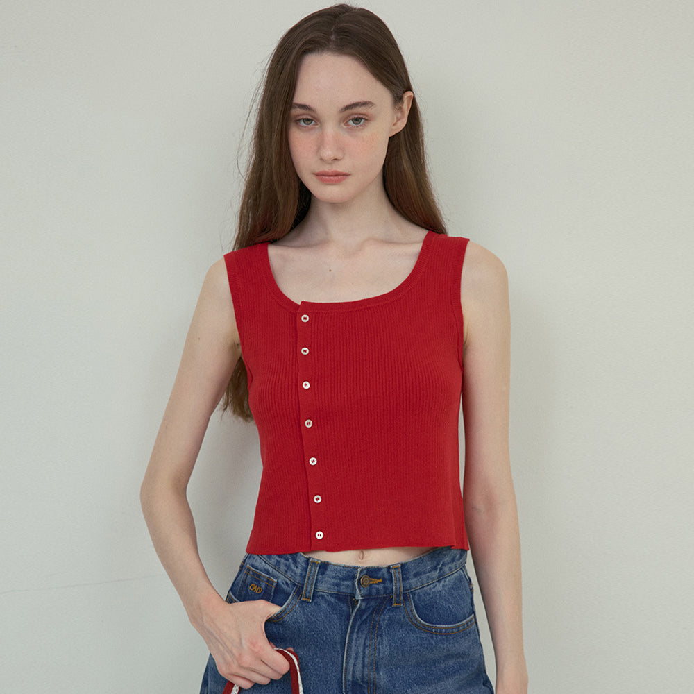 OURNOSTALGIA Cider linen knit sleeveless_3color(OC25-KN07)