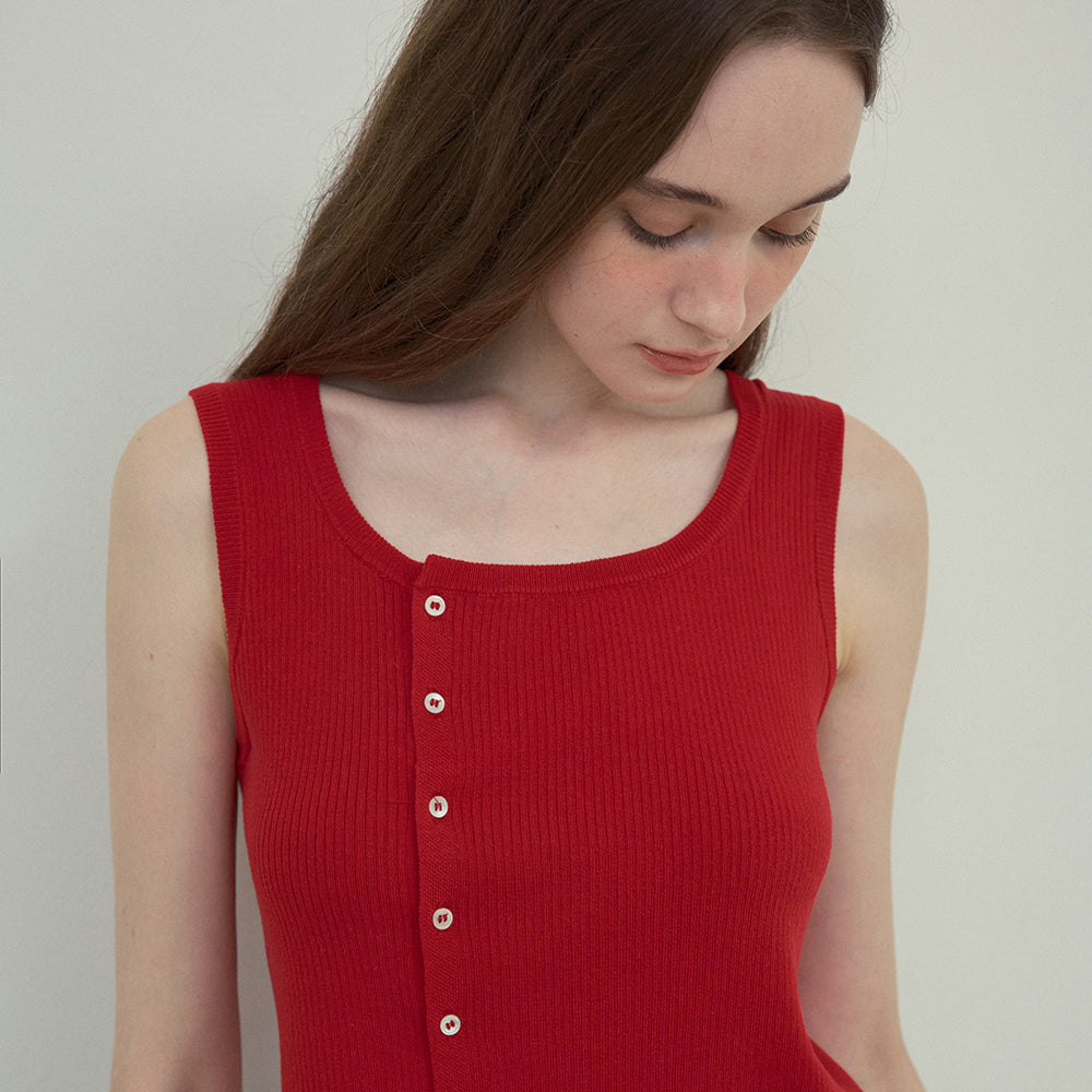 OURNOSTALGIA Cider linen knit sleeveless_3color(OC25-KN07)