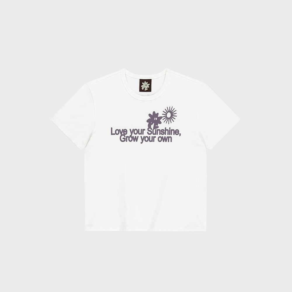 SUNLOVE W Love Your Sunshine Tee White/Lavender