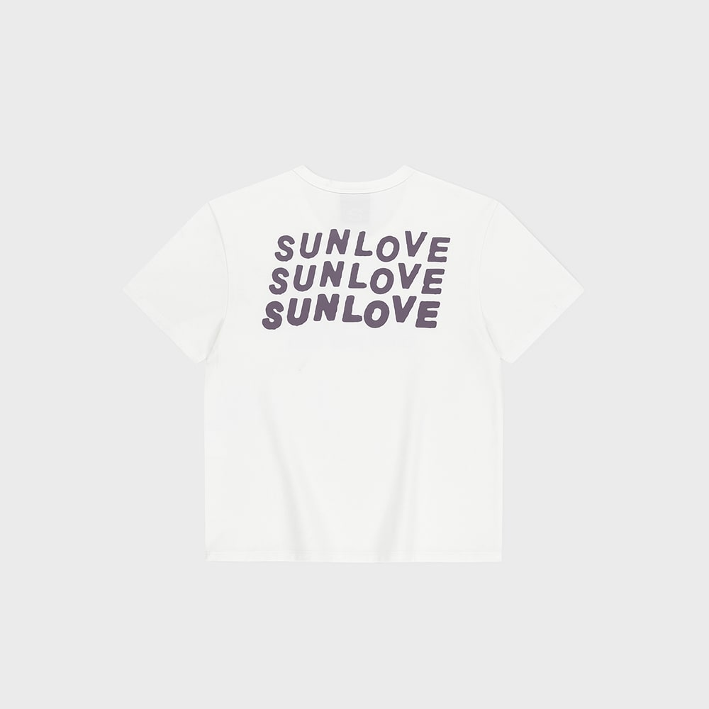 SUNLOVE W Love Your Sunshine Tee White/Lavender