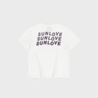 SUNLOVE W Love Your Sunshine Tee White/Lavender