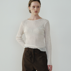 ARTTO Wave Pleats Top_Cream