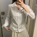 MERRYON Roan shirring blouse_2COLORS