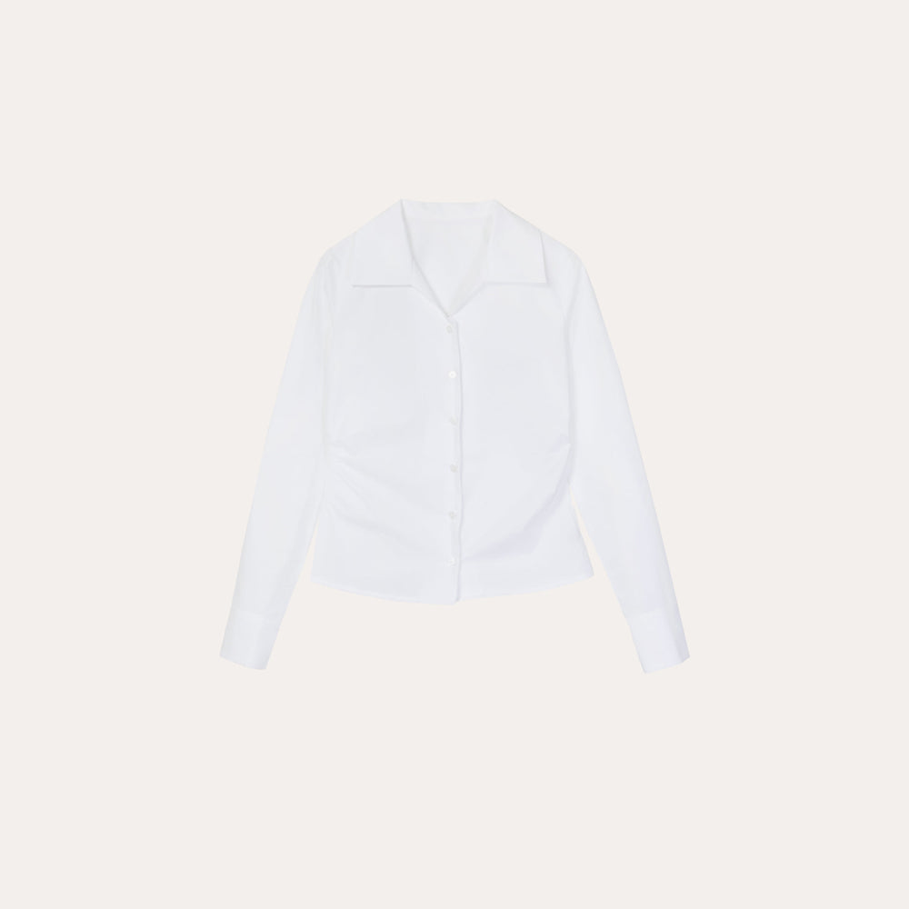 MERRYON Roan shirring blouse_2COLORS