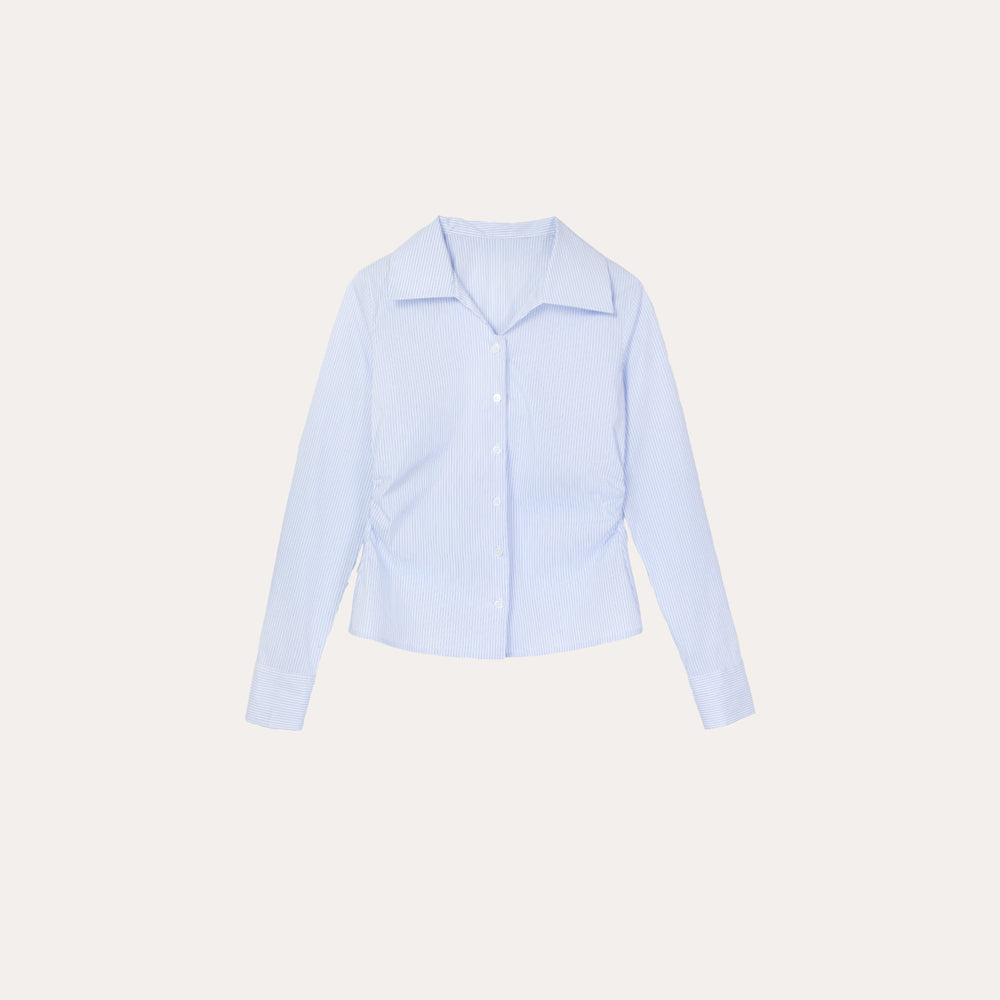 MERRYON Roan shirring blouse_2COLORS