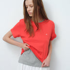 LEVAR All-day Cotton Rib T-shirt - Tomato Red