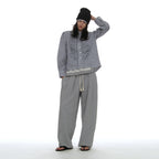 PARTIMENTO WOMEN COUNTRY RUFFLE-PINTUCK SHIRT_BLUE CHECK