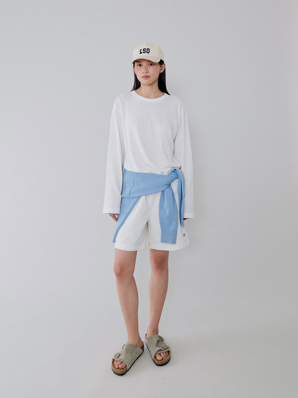 L'EAU Mare cotton t-shirt_off white