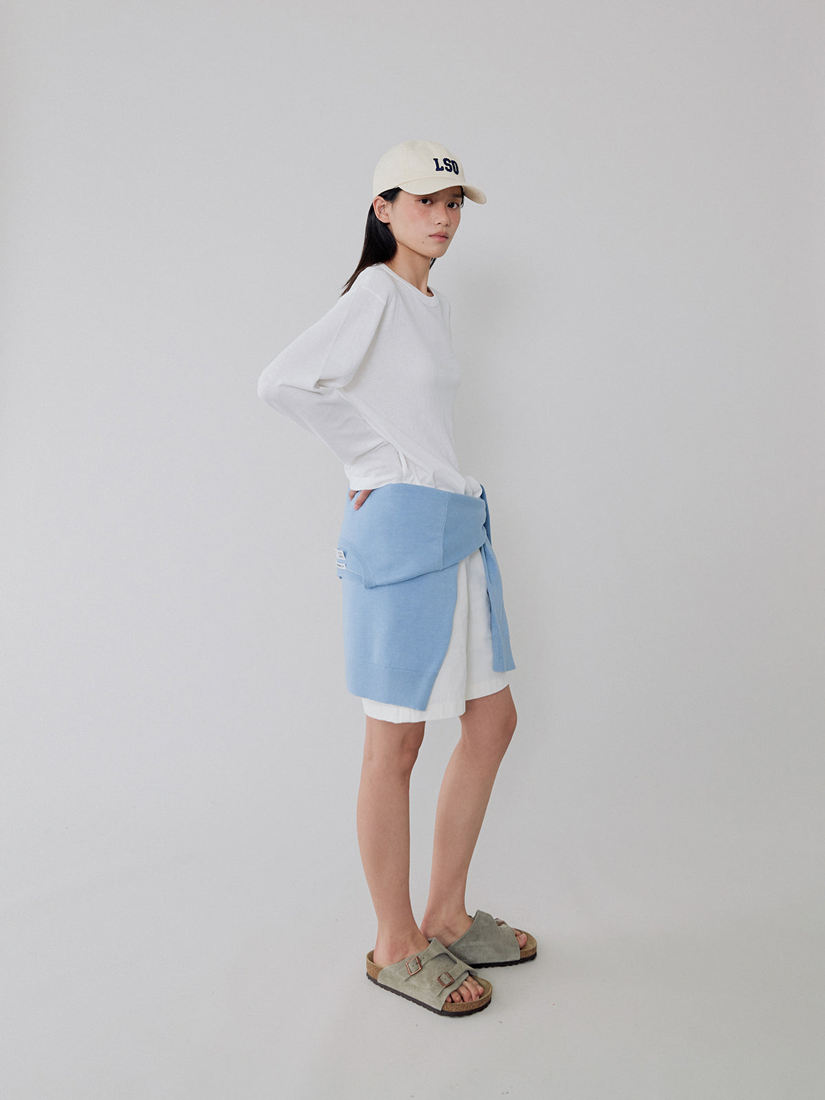 L'EAU Mare cotton t-shirt_off white