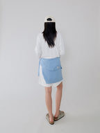 L'EAU Mare cotton t-shirt_off white
