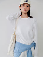 L'EAU Mare cotton t-shirt_off white