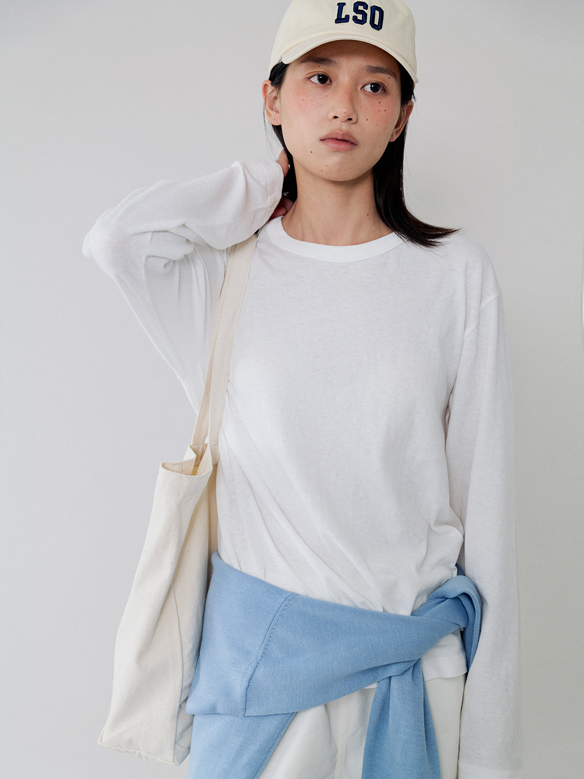 L'EAU Mare cotton t-shirt_off white