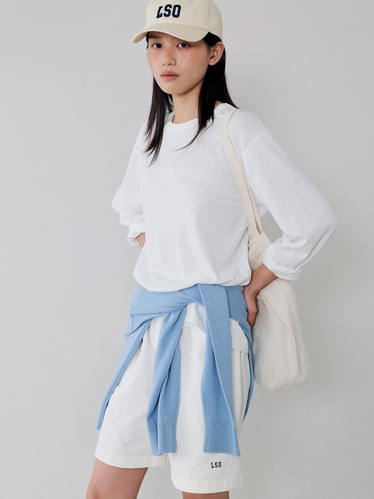 L'EAU Mare cotton t-shirt_off white