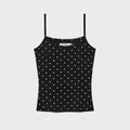 GLOWNY WILD KNOT CAMISOLE (ONYX FLECK)
