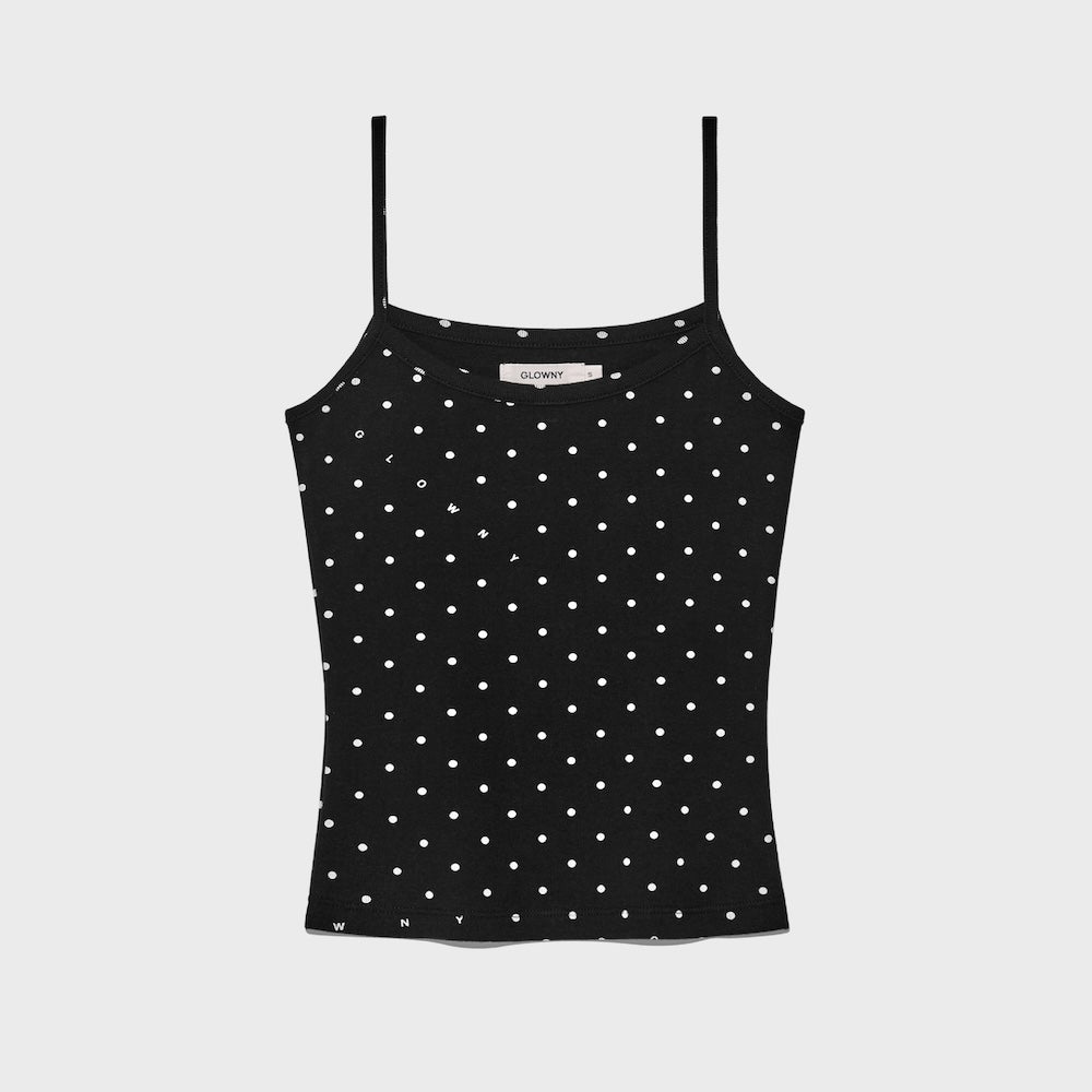 GLOWNY WILD KNOT CAMISOLE (ONYX FLECK)
