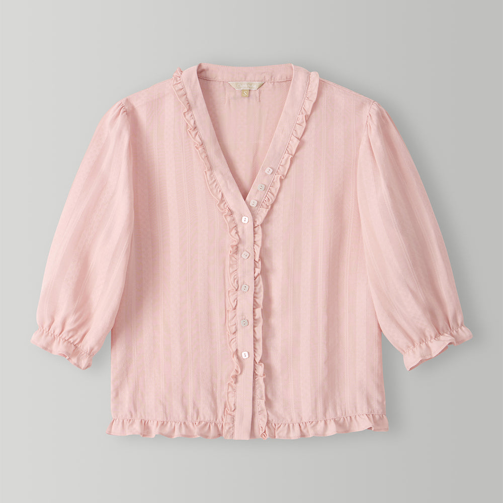 CHERIAUBE Bouquet Blouse-Pink