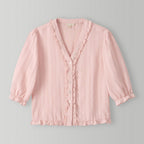 CHERIAUBE Bouquet Blouse-Pink