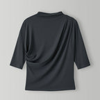 CHERIAUBE Bouquet Drape Tee-Charcoal