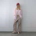 KIJUN Stripe Oversized Shirt Pink